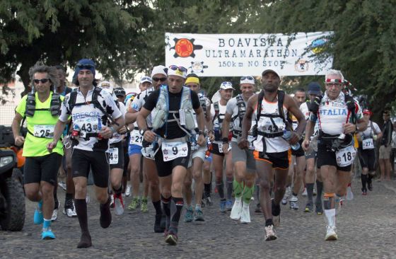 La partenza della Boavista Ultramarathon 2012