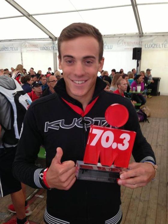Matteo Fontana vince la sua categoria all'Ironman 70.3 Luxembourg 2013