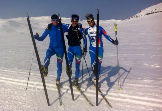 Alberto Comazzi, Daniel Antonioli e Giuseppe Lamastra al Royal Winter Triathlon 2014