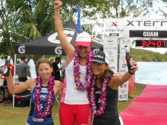 Il podio femminile dell'XTERRA Guam 2014