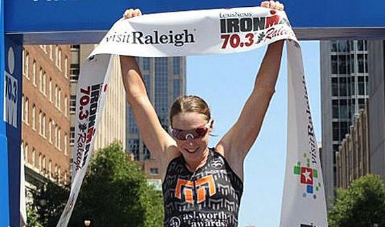 La vittoria di Amy Marsh all'Ironman 70.3 Raleigh 2014
