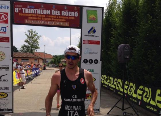 Giulio Molinari vince l'8° Triathlon del Roero