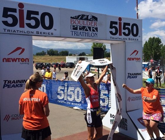 Helle Frederiksen vince il 5i50 Boulder Peak Triathlon 2014
