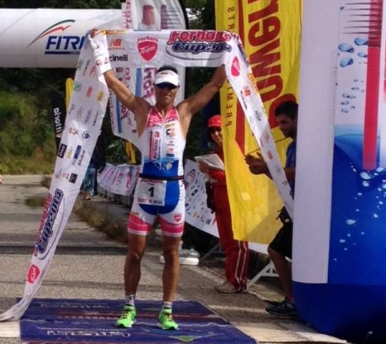 Luca De Paolis vince il Triathlon del Lago del Salto 2014