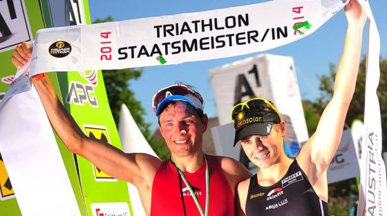 I vincitori sulla distanza olimpica del Trumer Triathlon 2014