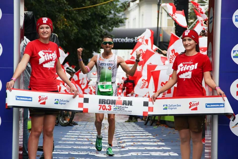 Marino Vanhoenacker vince l'Ironman 70.3 Zell am See 2014