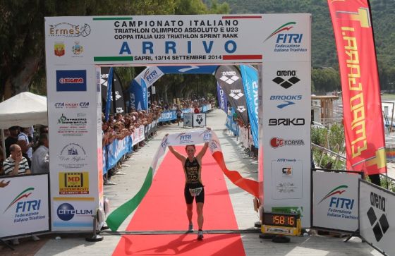 La campionessa italiana di triathlon olimpico 2014 Anna Maria Mazzetti