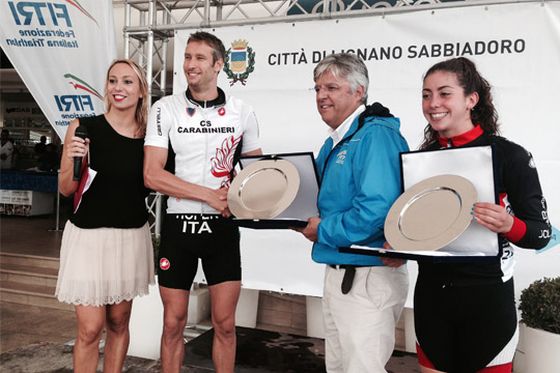 Grand Prix Triathlon a Lignano, il premio Emilio Di Toro per Daniel Hofer e Alessia Orla (Foto: FITri.it)
