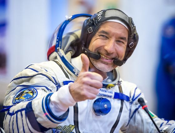 L'astronauta italiano Luca Parmitano