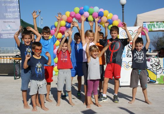 La festa dei bambini al 1° Triathlon Città di Cesenatico