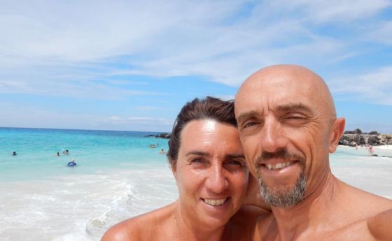 Mauro Ciarrocchi con sua moglie Ornella si godono la merita vacanza dopo l'Ironman Hawaii 2014