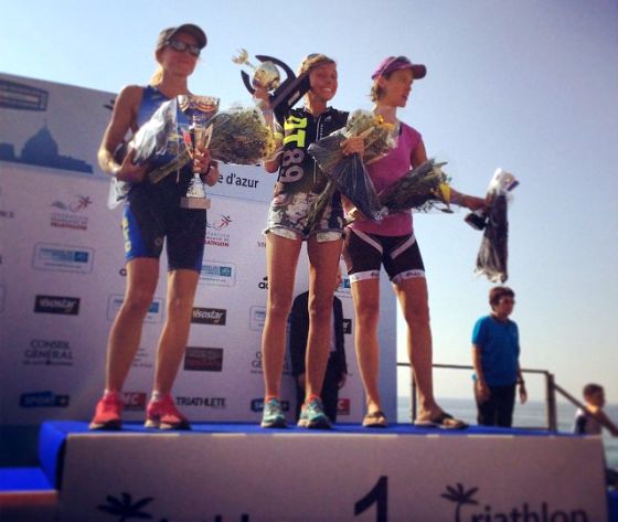 Alice Leandro prima "open" nel Triathlon de Nice 2014