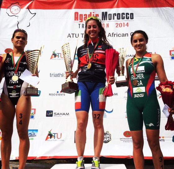 Ultima gara del 2014 e vittoria per Alessia Orla nel triathlon di Agadir