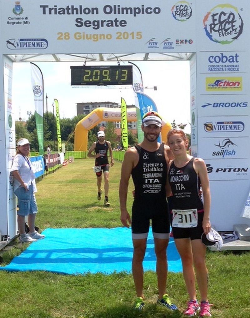 Triathlon Milano Segrate Eco Race del 28 giugno 2015, la trionfatrice Elisa Monacchini