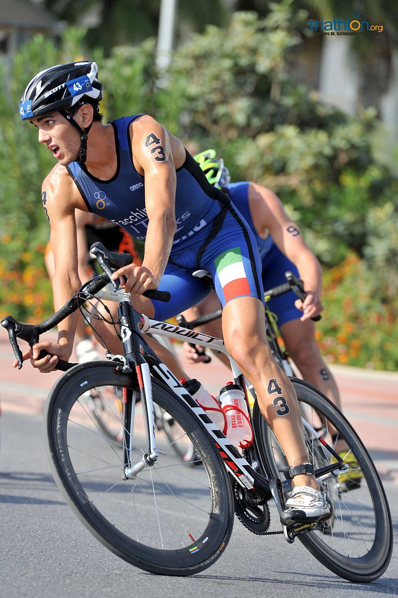 Luca Facchinetti in azione nella frazione bike della Coppamondo di Alanya 2015