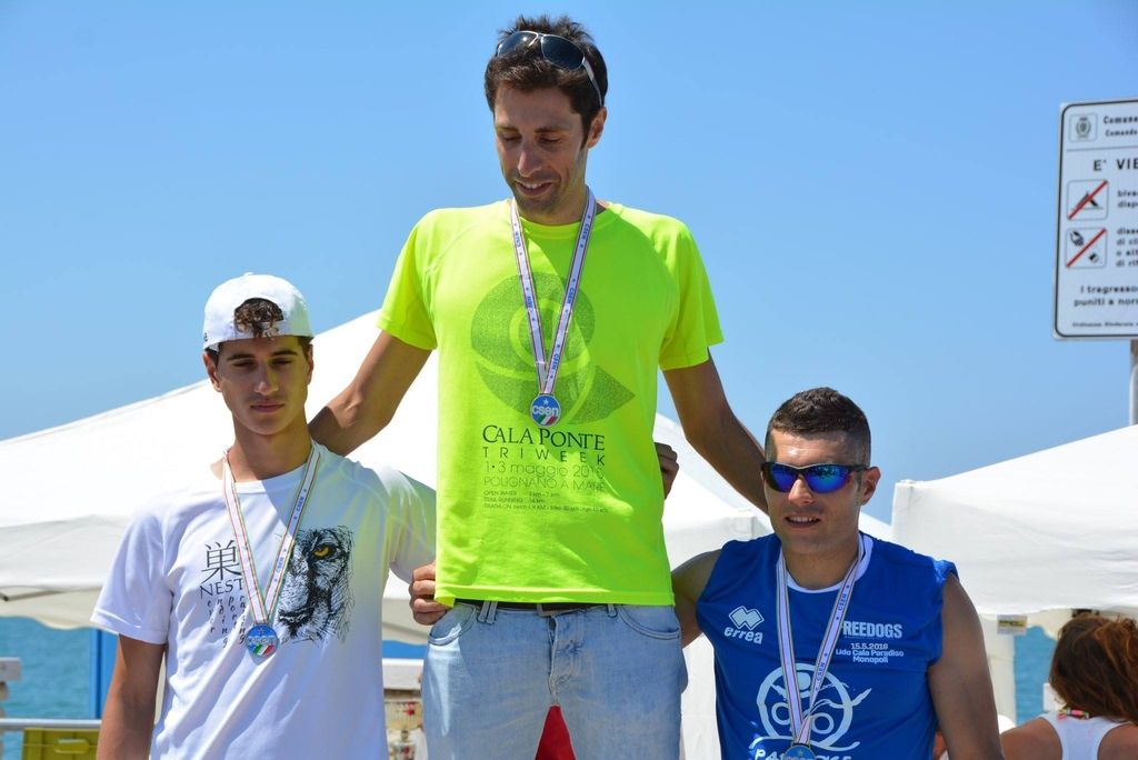 Il Campionato pugliese 2016 di Aquathlon a Giovinazzo ha incoronato vincitore Marco Selicato