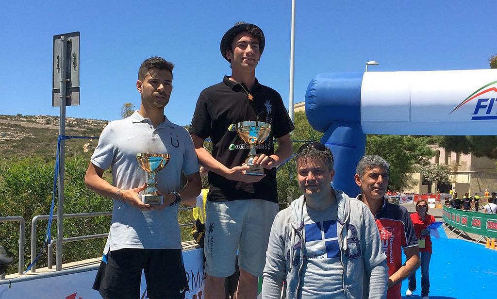 Emanuele Aru si laurea campione regionale 2016 di cross triathlon a Calamosca, Cagliari (Foto: Federica Zanda)