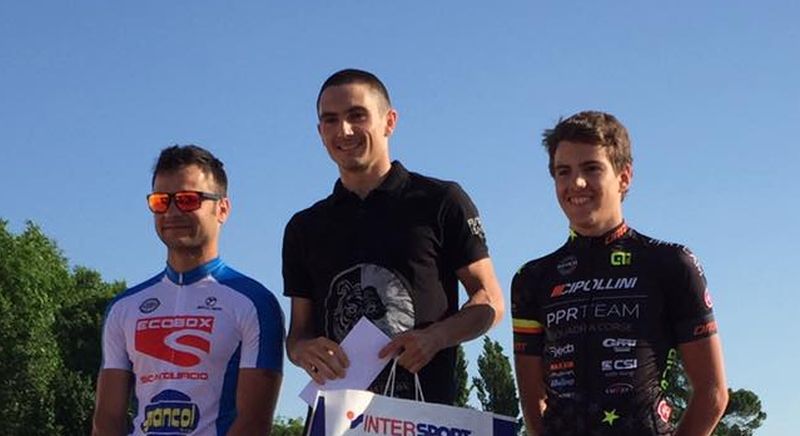 Il podio del Triathlon di Oderzo 2016 vinto da Francesco Cauz