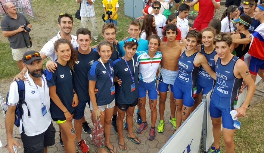 Tiszaujvaros ETU Triathlon Youth 2016, gli azzurrini (Foto: FITri.it)