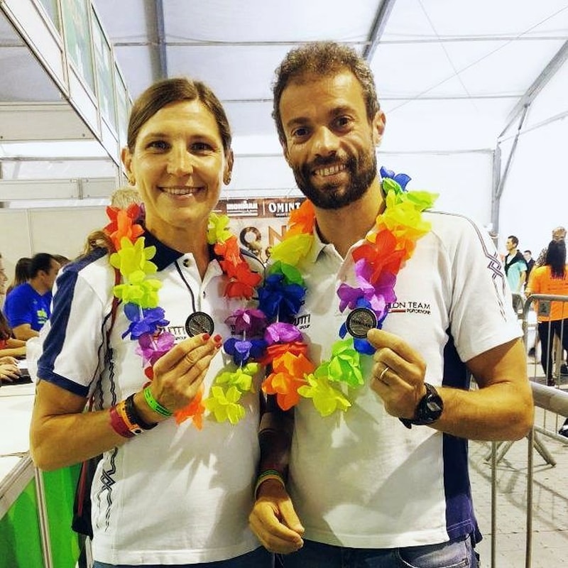 Splendida doppietta del Triathlon Team Pordenone: Elisabetta Villa e Alessandro Valenti conquistano la slot iridata per Kona all'Ironman Brasil 2017