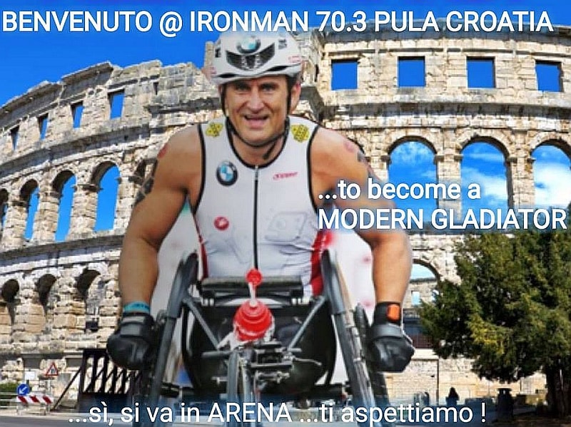 Alex Zanardi il prossimo 17 settembre 2017 sarà al via del 3° Ironman 70.3 Pula