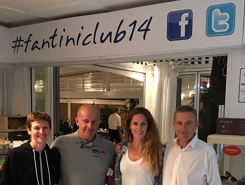 Jenny Fletcher insieme a Claudio Fantini, Daniele Tosi (Grip Shop) e Cristina Sironi