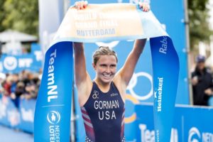 Tamara Gorman si laurea nuova campionessa del mondo di triathlon il 16 settembre 2017 a Rotterdam (Foto ©ITU Media / Wagner Araujo)
