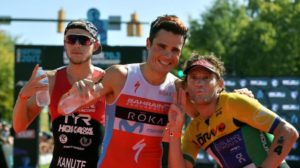 I top 3 men dell'Ironman 70.3 World Championship 2017: Ben Kanute (2°), Javier Gomez (1°) e Tim Don (3°) - (Foto ©Donald Miralle)