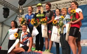 Le top 10 del Let's Go Triathlon Grado 2017, capitanate delle prime tre classificate: Gaia Peron, Michela Tessaro e Martina Dogana