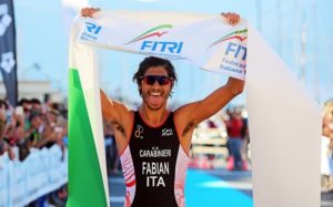 Alessandro Fabian trionfa sabato 7 ottobre 2017 nel triathlon olimpico di Lerici valido per il Tricolore Elite (Foto: ©Marco Bardella)
