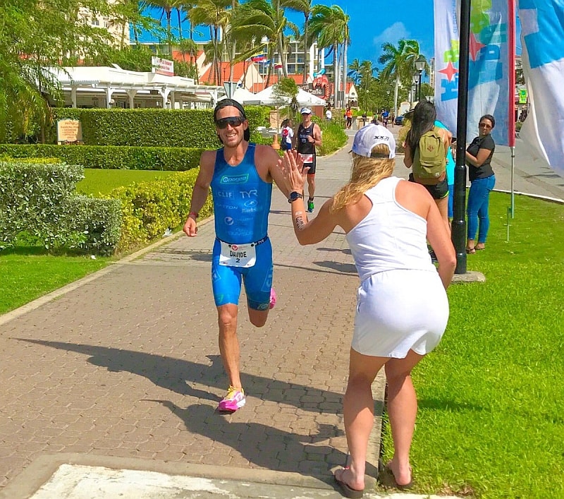 L'azzurro Davide Giardini impegnato nella 21K finale del Challenge Aruba 2017