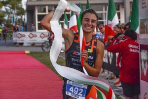 Carlotta Missaglia (PPR Team) si aggiudica il titolo tricolore 2017 categoria Junior il 22 settembre a Caorle (Foto ©F.I.Tri) 