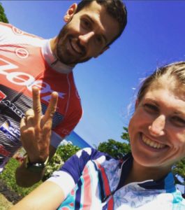 Aspettando l'Ironman Hawaii 2017: Federica De Nicola si concede un selfie con Giulio Molinari