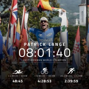 Il tedesco Patrick Lange è il nuovo re di Kona: chiude la sua gara in 8:01:40, stabilendo il nuovo record (Foto ©IRONMANtri)