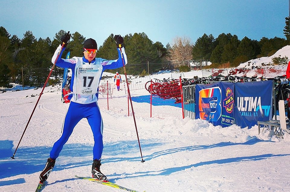 Alessandro Saravalle è oro Under 23 agli Europei di winter triathlon 2018