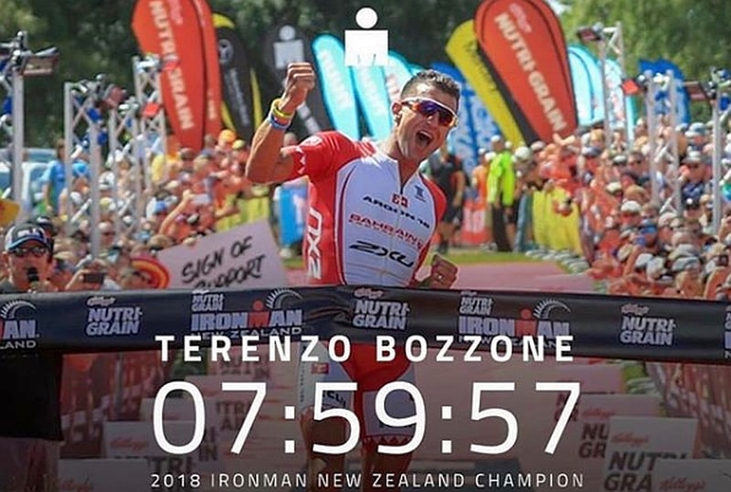 Il kiwi Terenzo Bozzone abbatte il muro delle 8 ore e vince l'Ironman New Zealand 2018