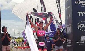 La céca Radka Vodickova Kahlefeldt, per cui il triathlon è... casa (ha sposato il triatleta australiano Brad, che da poco ha annunciato il ritiro) ha vinto l'Ironman 70.3 Davao Philippines 2018 (Foto ©AsiaTRI.com)