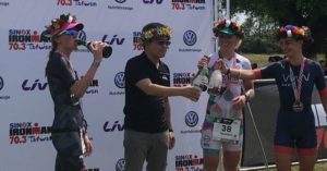 Agnieszka Jerzyk vince l'Ironman 70.3 Taiwan 2018 davanti a Lesley Smith e Laura Dennis