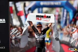 La francese Manon Genet si aggiudica il 1° Ironman 70.3 Nice corso il 16 settembre 2018 (Foto ©Activ'images)