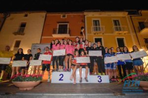Tra le donne, la DDS sale sul gradino più alto del podio nella classifica finale del Grand Prix Italia Triathlon 2018. Minerva Roma è seconda, The Hurricane terza (Foto ©FiTri / Tiziano Ballabio)