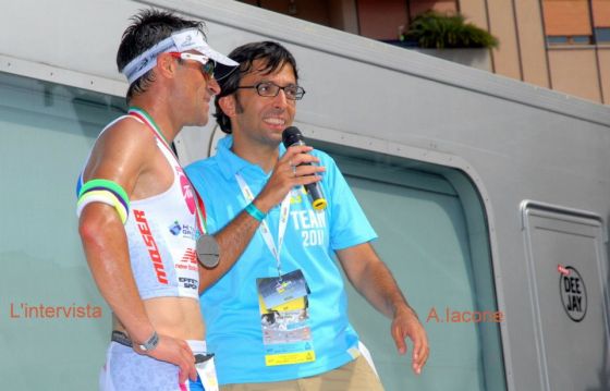 Luca De Paolis intervistato da Dario Nardone al termine del 1° Ironman 70.3 Italy