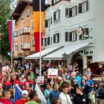 La parata delle nazioni degli Europei di triathlon di Kitzbuhel 2014