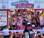 Il podio 2014 del Laguna Phuket Triathlon 2014