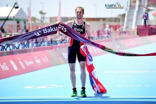 Gordon Benson è il 1° campione di triathlon dei Giochi Europei disputatisi a Baku il 14 giugno 2015