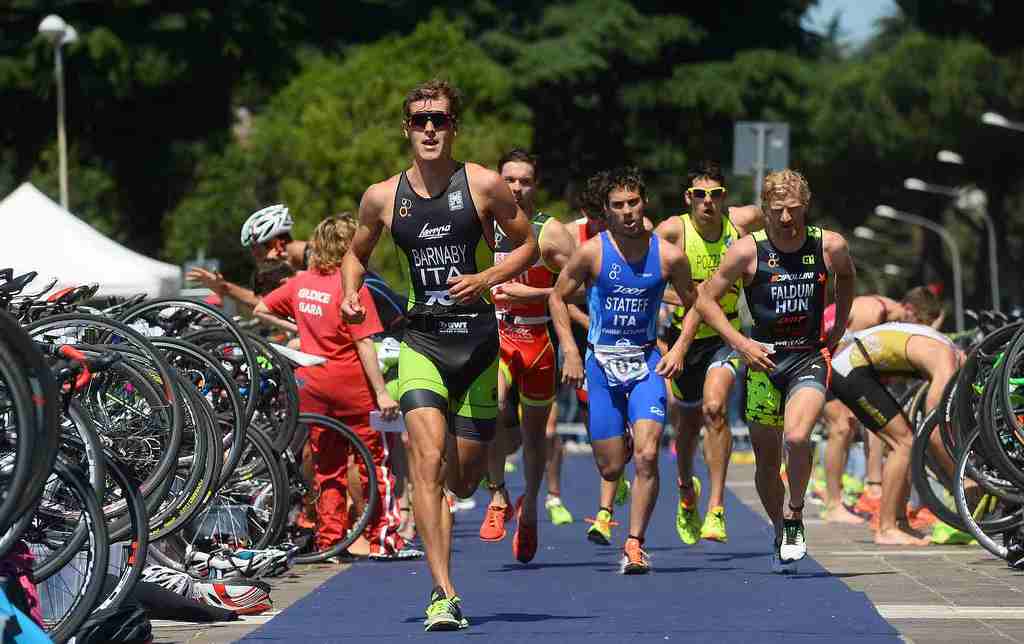 Grand Prix Triathlon Roma 2016: l'inizio della frazione di corsa maschile