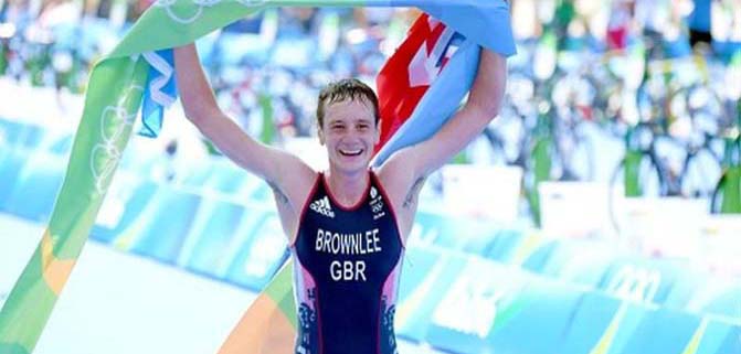 Il britannico Alistair Brownlee vince l'oro nel triathlon dei Giochi Olimpici di Rio 2016 (Foto ITU/Triathlon.org)