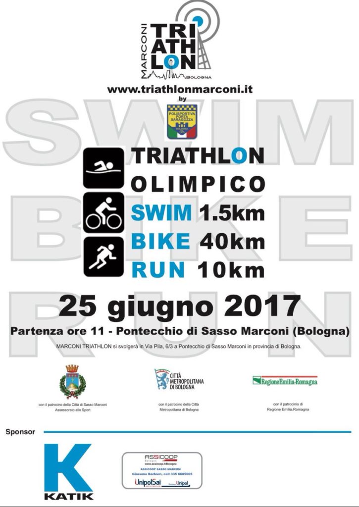 Marconi Triathlon Bologna, la loncandina