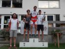Alessandro Degasperi vince il Triathlon MTB di Predazzo. Con lui sul podio Nicolò Ragazzo e Filippo Costanzi