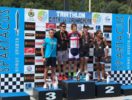 I primi cinque uomini del Triathlon Sprint di Valmadrera 2017: Valerio Patané, Gonzalo Tellechea, Michele Sarzilla, Stefano Micotti e Facundo Medard (Foto ©Spartacus Events)