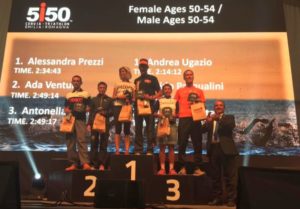 Categoria 50-54, ecco il podio uomini e donne del 1° 5i50 Cervia Triathlon Emilia Romagna